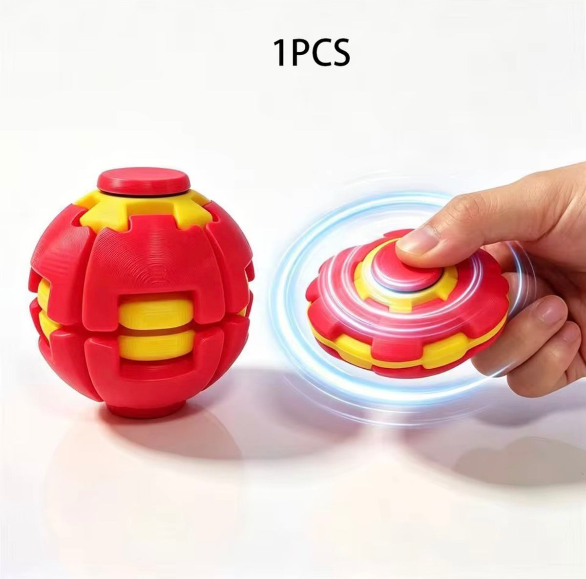 Press & Spin Stress Relief Fidget Ball – Focus, Relax & Reset