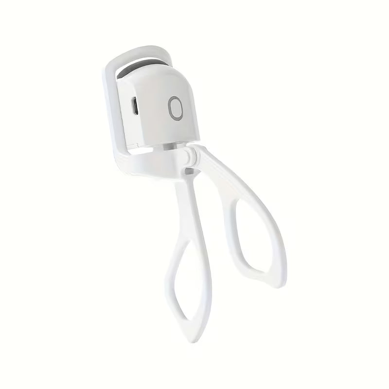 2-in-1 Electric Heated Eyelash Curler – USB Rechargeable Eyelash Styling Tool with Fast Heating Technology, Long-Lasting Curling Effect, Portable Beauty Device for Home & Travel