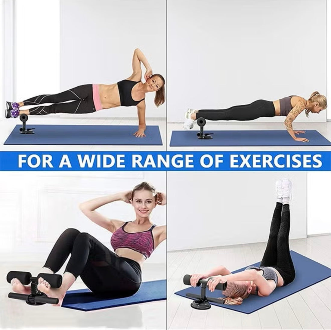 Heavy-Duty Suction Sit-Up Bar – Portable Abdominal Exercise & Core Workout Trainer