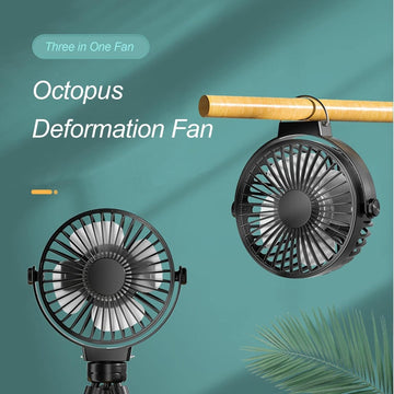 360° Rotating Portable Stroller Fan | Rechargeable Clip-On Mini Fan