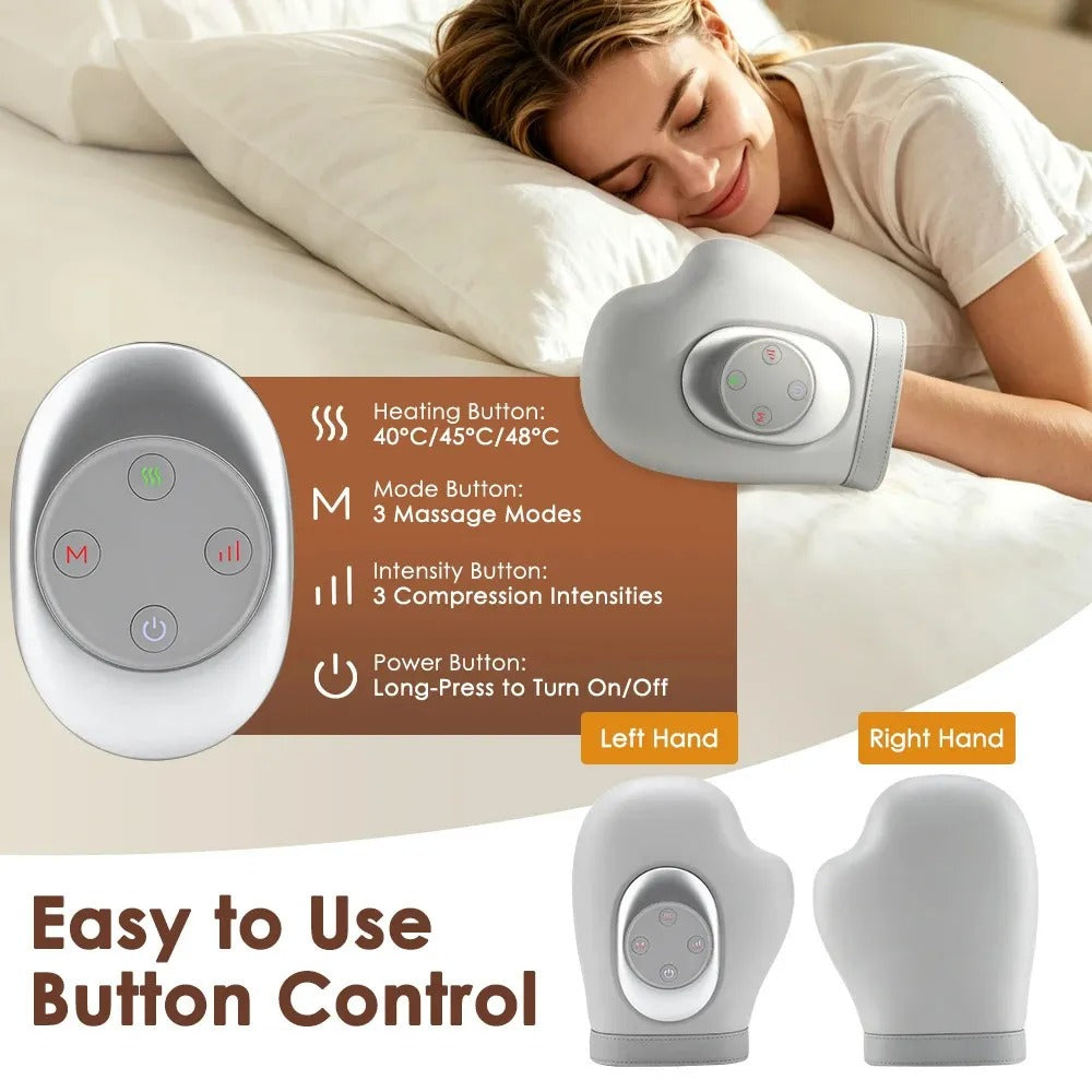 Smart Hand Massager with Air Compression & Heating